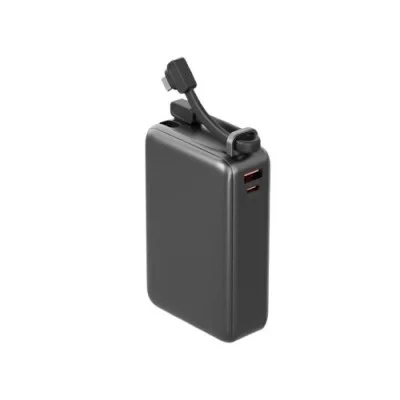 Energea Compac Ultra 67 20000Mah Pd67W Power Bank With Build In C Cable - Black